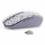 TNB FLOWER Ratón inalámbrico recargable con modo dual Bluetooth y USB-A
