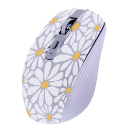 TNB FLOWER Ratón inalámbrico recargable con modo dual Bluetooth y USB-A