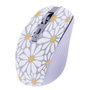 TNB FLOWER Ratón inalámbrico recargable con modo dual Bluetooth y USB-A