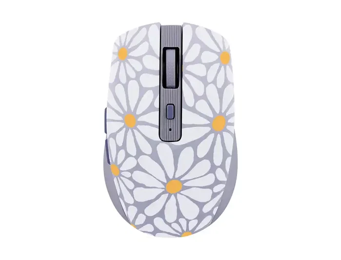 TNB FLOWER Ratón inalámbrico recargable con modo dual Bluetooth y USB-A