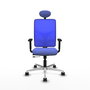 PIQUERAS Y CRESPO Silla de oficina Motilla Azul con mecanismo Sincro/Traslack