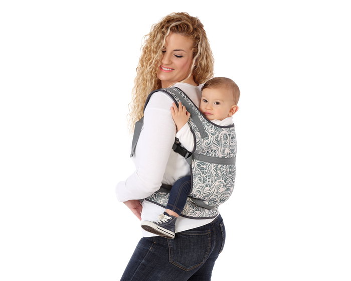 KioKids Portabebés Ergonómico Acuático Neopreno Estampado Rojo +4 meses