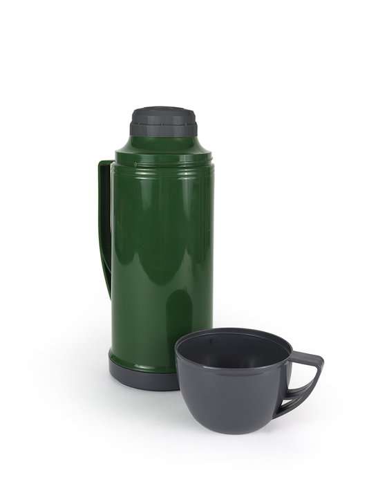 Thermosport Termo de Plástico con Taza 1.80L Gris/Blanco/Ocre (6 Unidades)