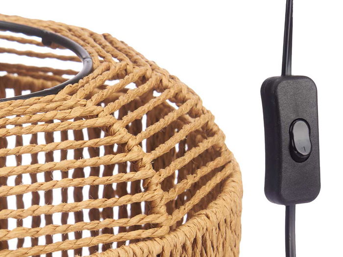 Lampara Sobremesa Cilindro Tripode Cuerda Giftdecor 21 cm x 27 cm x 20 cm (Set de 4)