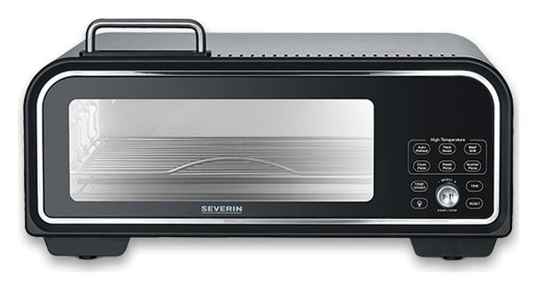 Severin Horno de pizza PG8575 con piedra de 29 cm y 18L