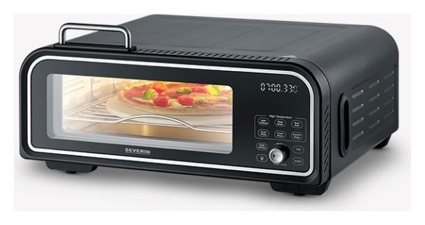 Severin Horno de pizza PG8575 con piedra de 29 cm y 18L
