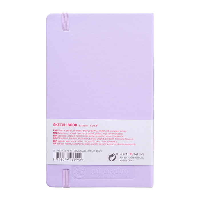Talens Art Creation Cuaderno de Bocetos Violeta Pastel 13 x 21 cm 140 g 80 Hojas