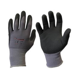 Tuman Guante Nylon Spandex Recubierto de Nitrilo/PU-foam T09