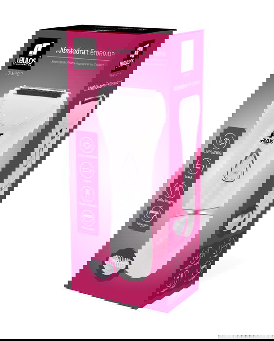 Thulos Depiladora Femenina Cabezal Extraíble TH-BY12 - Afeitadora con Cepillo de Limpieza, 6500-7500 RPM