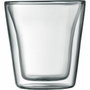 Bodum Juego de 2 vasos Cantimplora Doble pared Transparente 0,1 l