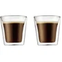 Bodum BOD0727015575056 Juego de 2 Vasos Doble Pared 0.1 L Transparente