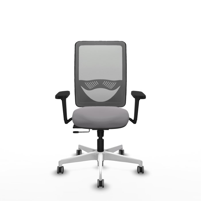 PIQUERAS Y CRESPO Silla de oficina Zulema con mecanismo Sincro/Traslack y Brazos 3D Gris
