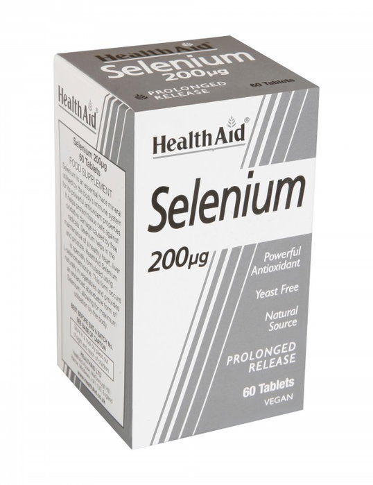 HEALTH AID Selenio 200 µg 60 comprimidos HEALTH AID Selenio 200 µg 60 comprimidos