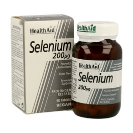 Health Aid Selenio 200 µg 60 tabletas - Selenium 200 mcg