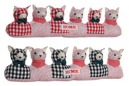 DKD Home Decor Burlete de Poliéster Arena 79x10x20, Surtido de 2 unidades