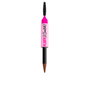 NYX Professional Makeup Fluff & Snatch Brow Powder Pen para cejas, efecto polvo mate, tono #03, 1 g
