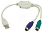 LogiLink Adaptador USB a 2x PS/2 Mini DIN 6-pin