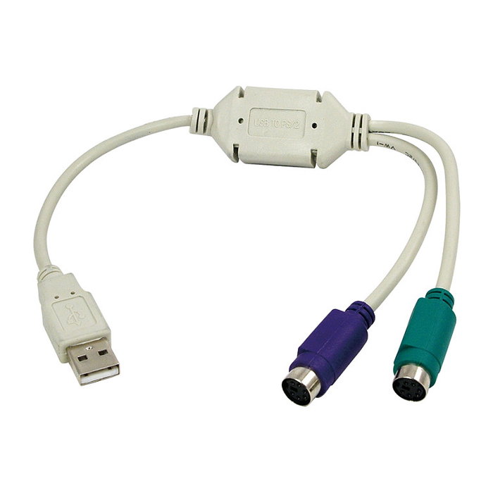 LogiLink Adaptador USB a PS/2 2x