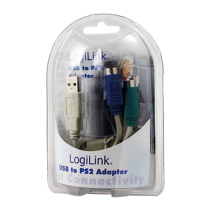 LogiLink Adaptador USB a PS/2 2x