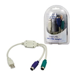 LogiLink Adaptador USB a PS/2 2x