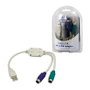 LogiLink Adaptador USB a PS/2 2x
