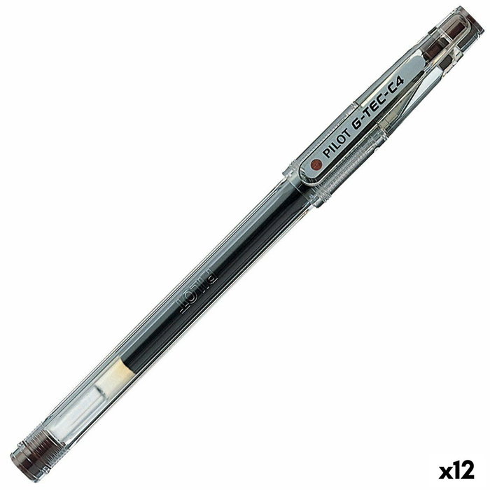 Pilot G-TEC-C4 Set de 12 Bolígrafos de Tinta Gel Color Sepia