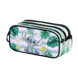Trick FAN 2.2 Estuche Portatodo Ocean Disney Lilo y Stitch, Azul, Ripstop, 3 Compartimentos