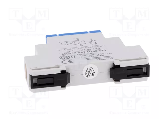 DOBRY CZAS MTR Relé de tiempo 1s÷100h SPDT 250VAC/16A 12÷240VAC