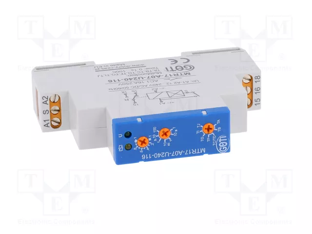DOBRY CZAS MTR Relé de tiempo 1s÷100h SPDT 250VAC/16A 12÷240VAC
