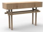 DKD Home Decor Consola de Mango Natural con 2 Cajones