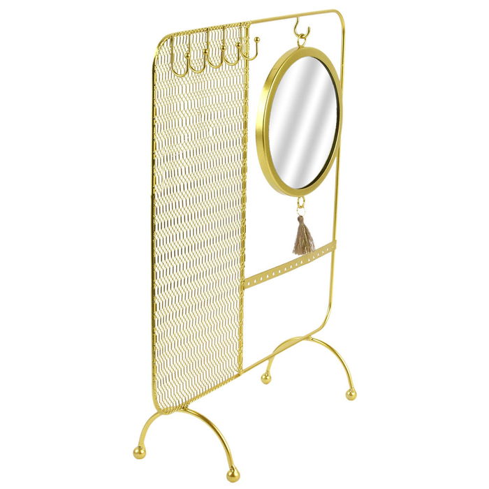 Home Deco Factory Organizador de Joyas y Accesorios Mirage con Espejo 35,5x30x10 cm