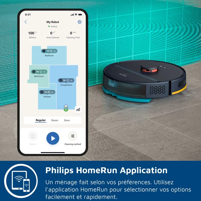 Philips Aspiradora robot XU2000/15 - Potencia 6000 Pa - Navegación láser
