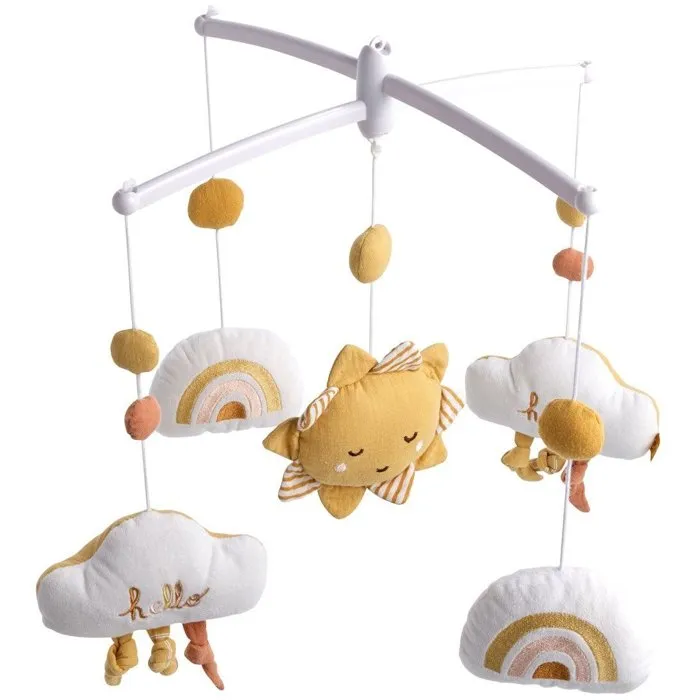 Sauthon Móvil Musical con Luz - Motivo Sol y Nube - AAAAAK19781