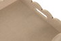 DKD Home Decor Bandeja de Lino y MDF Beige Tapizada