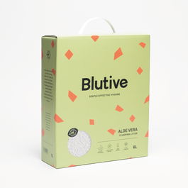 Blutive Arena Aglomerante Aloe Vera 6L Bentonita Natural Absorción Larga Duración