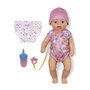 ZAPF CREATION Baby Born Berta 840498 - Muñeco Bebé y Patito con Bici sin Pedales para Muñecas, Juguete para Niños +12 Meses
