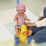 ZAPF CREATION Baby Born Berta 840498 - Muñeco Bebé y Patito con Bici sin Pedales para Muñecas, Juguete para Niños +12 Meses