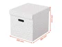 Esselte Caja Almacenamiento Cubica Blanca 365x320x315 mm Pack 3 Unidades