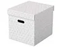 Esselte Caja Almacenamiento Cubica Blanca 365x320x315 mm Pack 3 Unidades