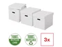 Esselte Caja Almacenamiento Cubica Blanca 365x320x315 mm Pack 3 Unidades