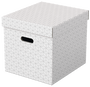 Esselte Pack de 3 Cajas de Almacenamiento Cúbicas Blancas 365x320x315 mm