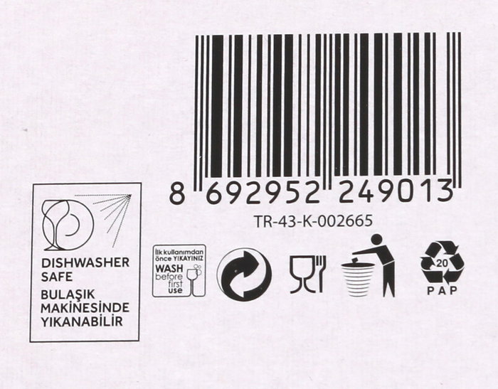 Lav Set 6 Vasos 255cc Nora - Vasos de Vidrio Transparentes para Agua, Zumos y Bebidas - 6 Piezas - Capacidad 255 ml por Vaso (8 Cajas)