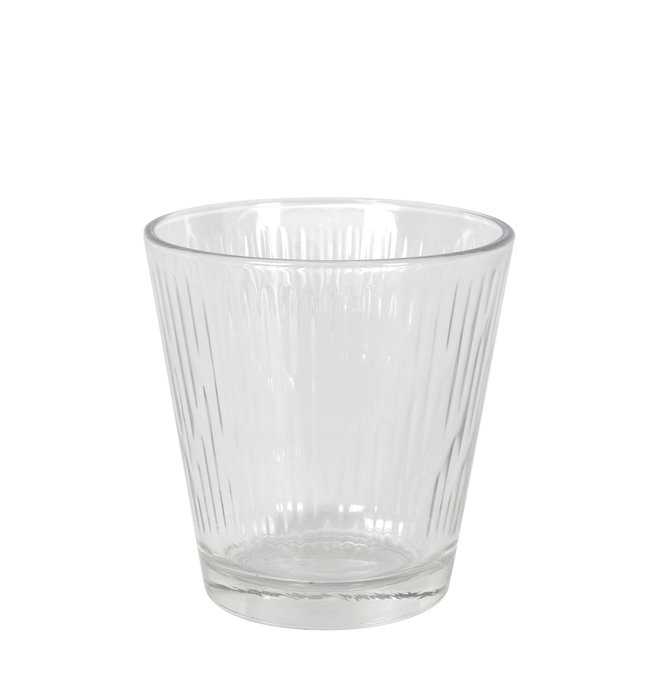 Lav Set 6 Vasos 255cc Nora - Vasos de Vidrio Transparentes para Agua, Zumos y Bebidas - 6 Piezas - Capacidad 255 ml por Vaso (8 Cajas)