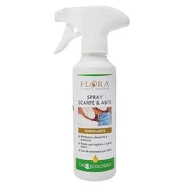 FLORA Spray Higienizante Ropa y Calzado 200 Ml con Alcohol y Aceites Esenciales