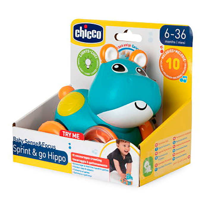 Chicco Hippo Sprint Y Go Vehículo Retroseso Electrónico +6 Meses Sonidos Luces Chicco Hippo Sprint Y Go Vehículo Retroseso Electrónico +6 Meses Sonidos Luces