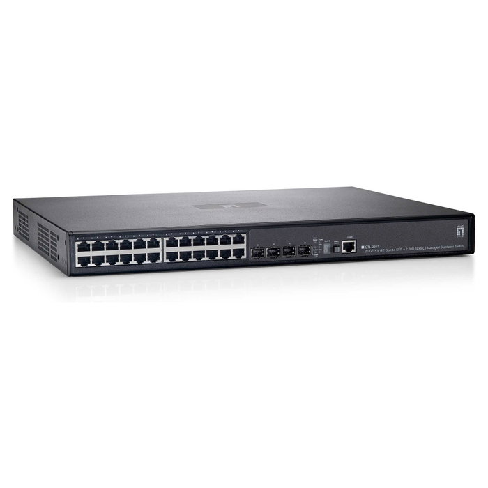 Level One GTL-2691 Switch de red 24x GE, 2x GE Combo SFP y 4x SFP+ Level One GTL-2691 Switch de red 24x GE, 2x GE Combo SFP y 4x SFP+