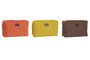 DKD Home Decor Neceser de Lienzo y Algodón Surtido de 3 Unidades