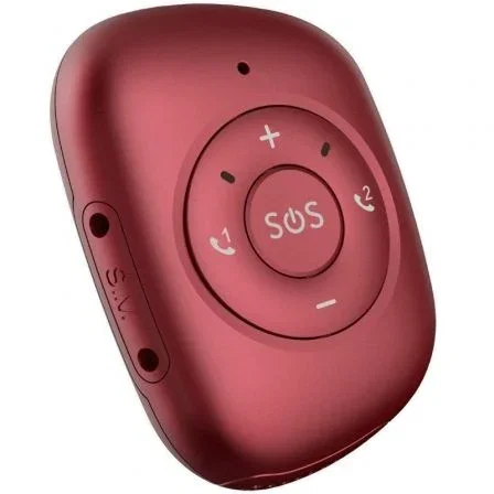 Leotec Localizador GPS Tracker 4G/ LTE LETRACK02R Rojo para Personas y Objetos con Botón SOS y Detector de Caídas