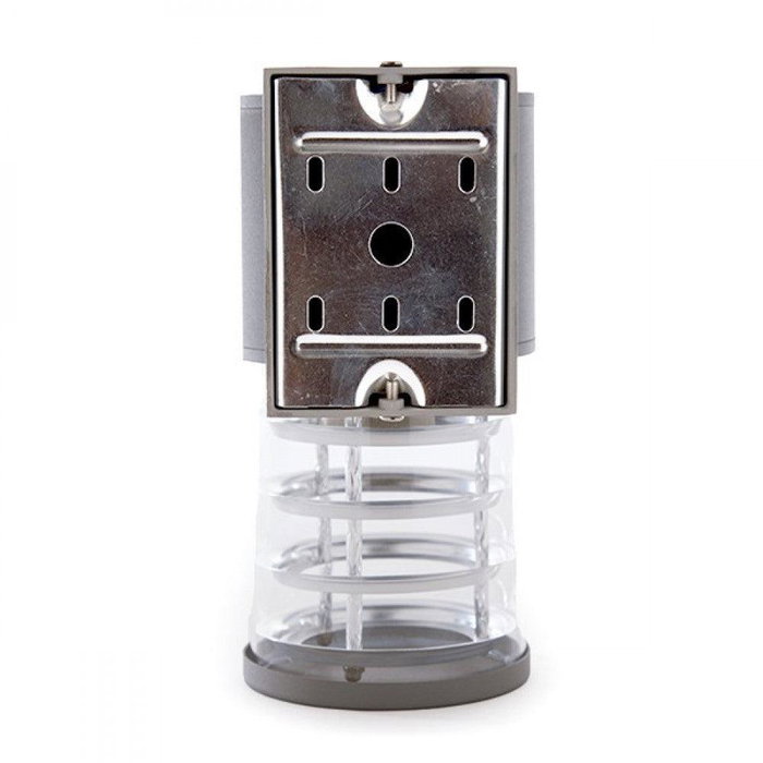 Scarlett Aplique de Pared Exterior IP65 E27 (Sin Lámpara) Negro Ø108mm - Luminaria de Aluminio Resistente para Terrazas, Balcones y Fachadas