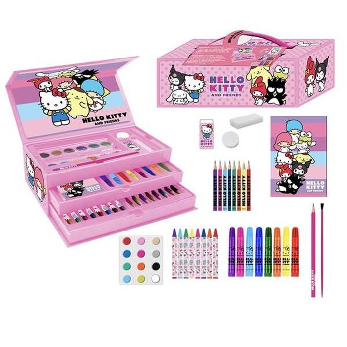 Cerdá Set de Papelería Coloreable Maletín Hello Kitty Rosa Cerdá Set de Papelería Coloreable Maletín Hello Kitty Rosa